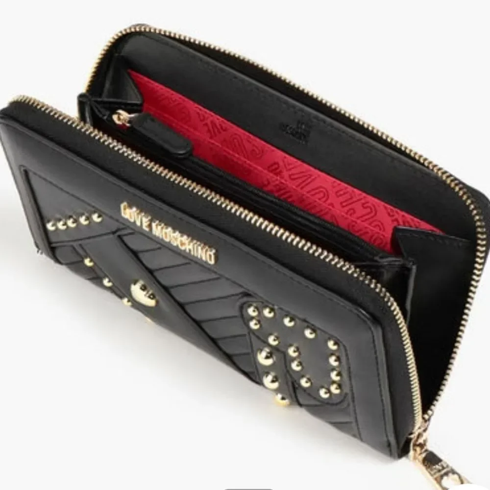 Love Moschino‎ Logo Heart Zip Around Wallet
